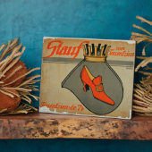 Werbung für "Stauf Shoes" (Farbe litho) Fotoplatte (Seite)