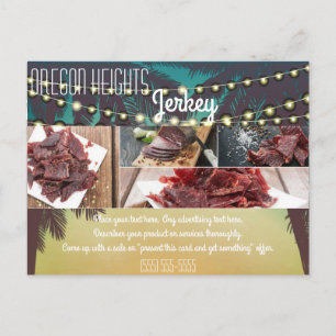 Werbung für Stringleuchten mit Visitenkarte Pal Postkarte