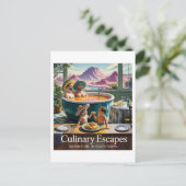 Werbung für Surreal Soup Hot Tub Postkarte (Stehend Vorderseite)