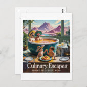Werbung für Surreal Soup Hot Tub Postkarte (Vorne/Hinten)