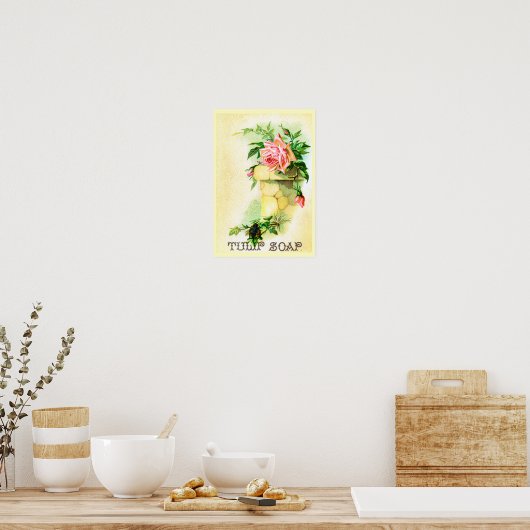 Werbung für Tulip Soap Poster (Küche)