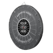 Werbung für Unternehmen Graue Unternehmen Moderne Dartscheibe (Vorderseite rechts)