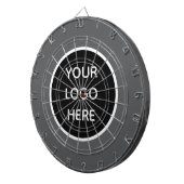 Werbung für Unternehmen Graue Unternehmen Moderne Dartscheibe (Vorderseite rechts)