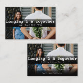 Werbung für Verabredet Constant Agency Couples Cou Visitenkarte (Vorne/Hinten)