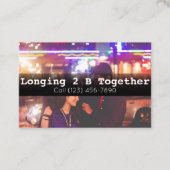 Werbung für Verabredet Constant Agency Couples Cou Visitenkarte (Vorderseite)