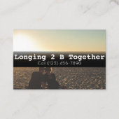 Werbung für Verabredet Constant Agency Couples Cou Visitenkarte (Vorderseite)