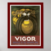 Werbung für Vigor Automobile Tire Poster (Vorne)