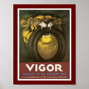 Werbung für Vigor Automobile Tire Poster