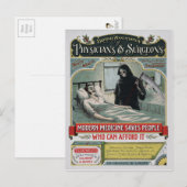 Werbung für Vintage Arzneimittel Postkarte (Vorne/Hinten)