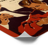 Werbung für Vintage Augenuntersuchung Poster (Ecke)