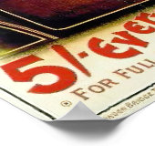 Werbung für Vintage-Bahn-Exkursionen Poster (Ecke)