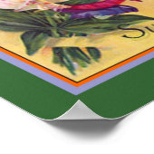 Werbung für Vintage Blume Poster (Ecke)