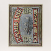 Werbung für Vintage Cunard Line Shipping Company Puzzle (Vertikal)