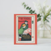 Werbung für Vintage deutsche Plakatdrucker Postkarte (Stehend Vorderseite)