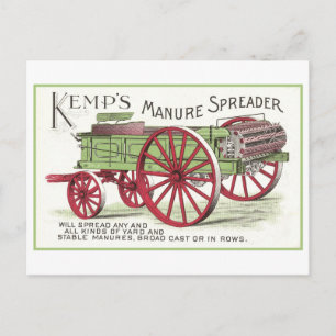 Werbung für Vintage Düngerspresse Postkarte