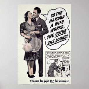 Werbung für Vintage Ehefrau-Mail-Bestellung Poster