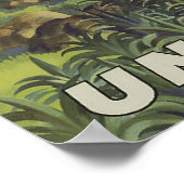 Werbung für Vintage Fluggesellschaften Poster (Ecke)