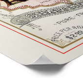 Werbung für Vintage Friseursalons Poster (Ecke)