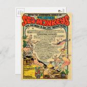 Werbung für Vintage Meeressäuger Postkarte (Vorne/Hinten)