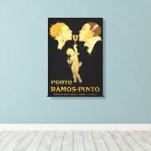 Werbung für Vintage Ports Leinwanddruck (Insitu (Holzboden))