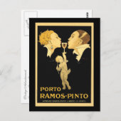 Werbung für Vintage Ports Postkarte (Vorne/Hinten)