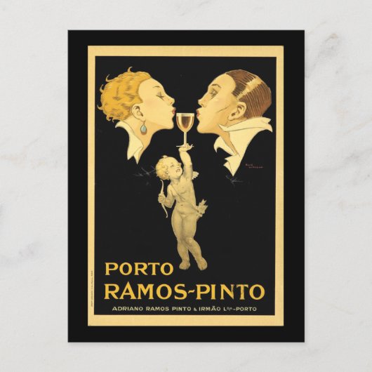 Werbung für Vintage Ports Postkarte (Vorderseite)