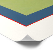 Werbung für Vintage russische Nähmaschinen Poster (Ecke)