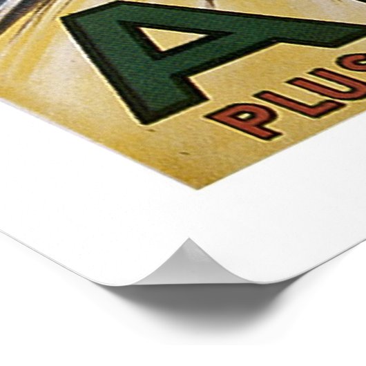 Werbung für Vintage Werbemittel Poster (Ecke)