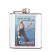 Werbung für Vintage Zigaretten Flachmann (Vorderseite)