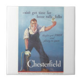 Werbung für Vintage Zigaretten Fliese (Vorderseite)