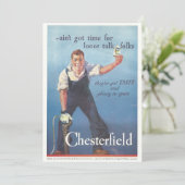 Werbung für Vintage Zigaretten Karte (Stehend Vorderseite)