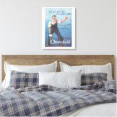 Werbung für Vintage Zigaretten Leinwanddruck (Insitu (Schlafzimmer))