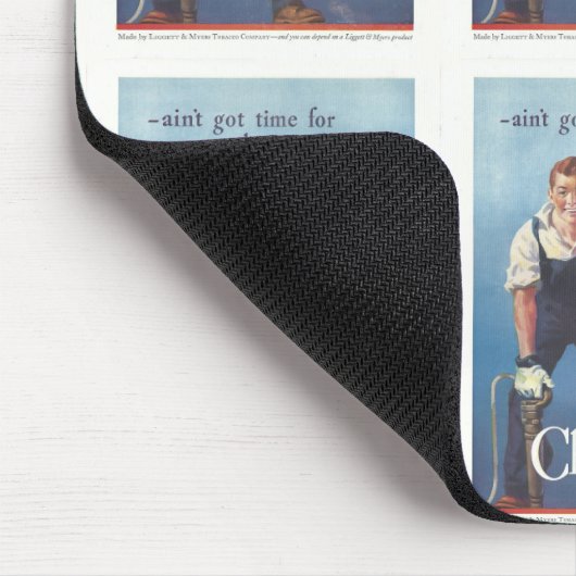 Werbung für Vintage Zigaretten Mousepad (Ecke)