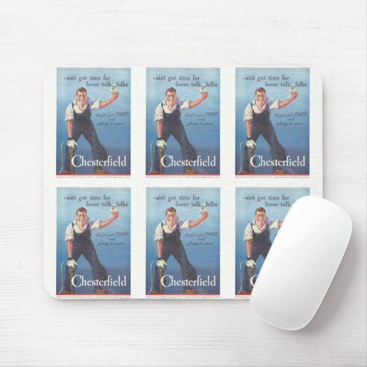 Werbung für Vintage Zigaretten Mousepad (Mit Mouse)