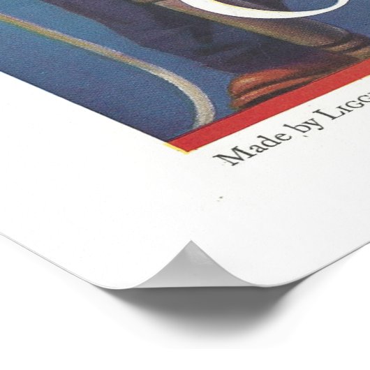 Werbung für Vintage Zigaretten Poster (Ecke)