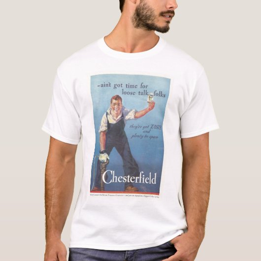Werbung für Vintage Zigaretten T-Shirt (Vorderseite)