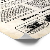 Werbung für Vintage Zugmaschinen Poster (Ecke)