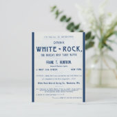 Werbung für weißes Gestein Postkarte (Stehend Vorderseite)