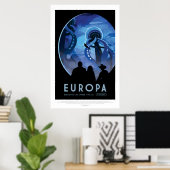 Werbung für Weltraumtourismus - Besuch des Jupiter Poster (Heimbüro)