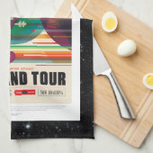 Werbung für Weltraumtourismus - Sonnensystem Grand Handtuch (Viertel Falte)