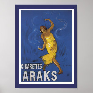 Werbung für Zigaretten Araks Poster