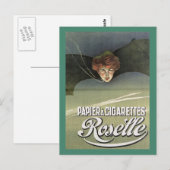Werbung für Zigarettenpapiere Vintag Postkarte (Vorne/Hinten)