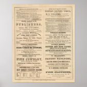 Werbung für zwölf Unternehmen, Poster (Vorne)