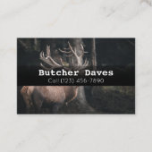 Werbung Game Deer Animal Processing Company Busi Visitenkarte (Vorderseite)
