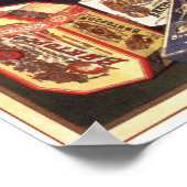 Werbung im Russischen Reich Zigaretten Muscheln 19 Poster (Ecke)