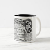 WERBUNG IN BLUME DER 1920ER Jahre Zweifarbige Tasse (VorderseiteRechts)