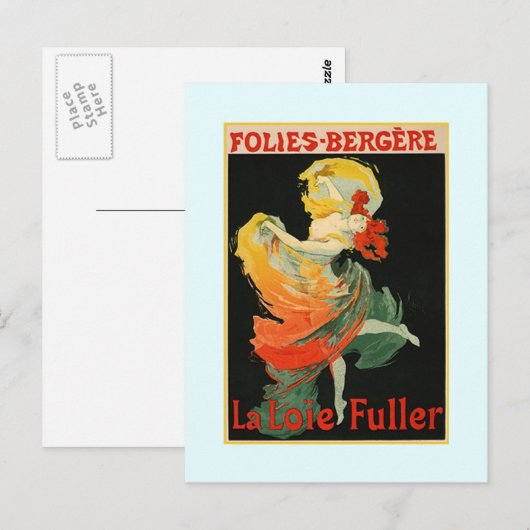 Werbung Jules Chéret, 1893 Postkarte (Vorne/Hinten)