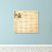 Werbung Leinwanddruck (Insitu (Holzboden))