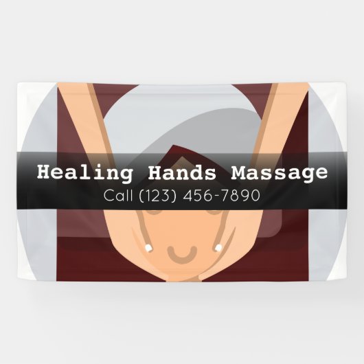 Werbung Massage Therapy Business Banner (Horizontal)