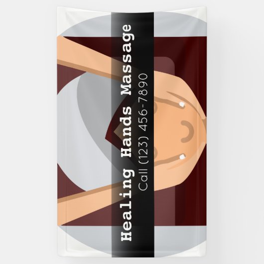 Werbung Massage Therapy Business Banner (Vertikal)